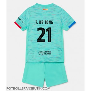 Barcelona Frenkie de Jong #21 Replika Tredje Tröja Barn 2023-24 Kortärmad (+ Korta byxor)